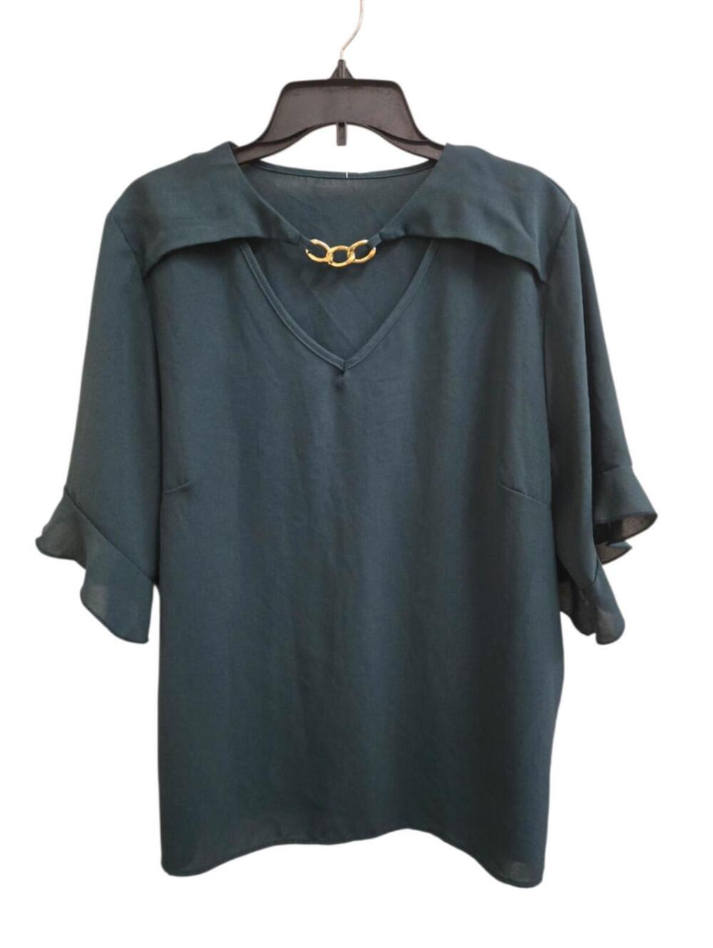 NWOT 1XL green blouse